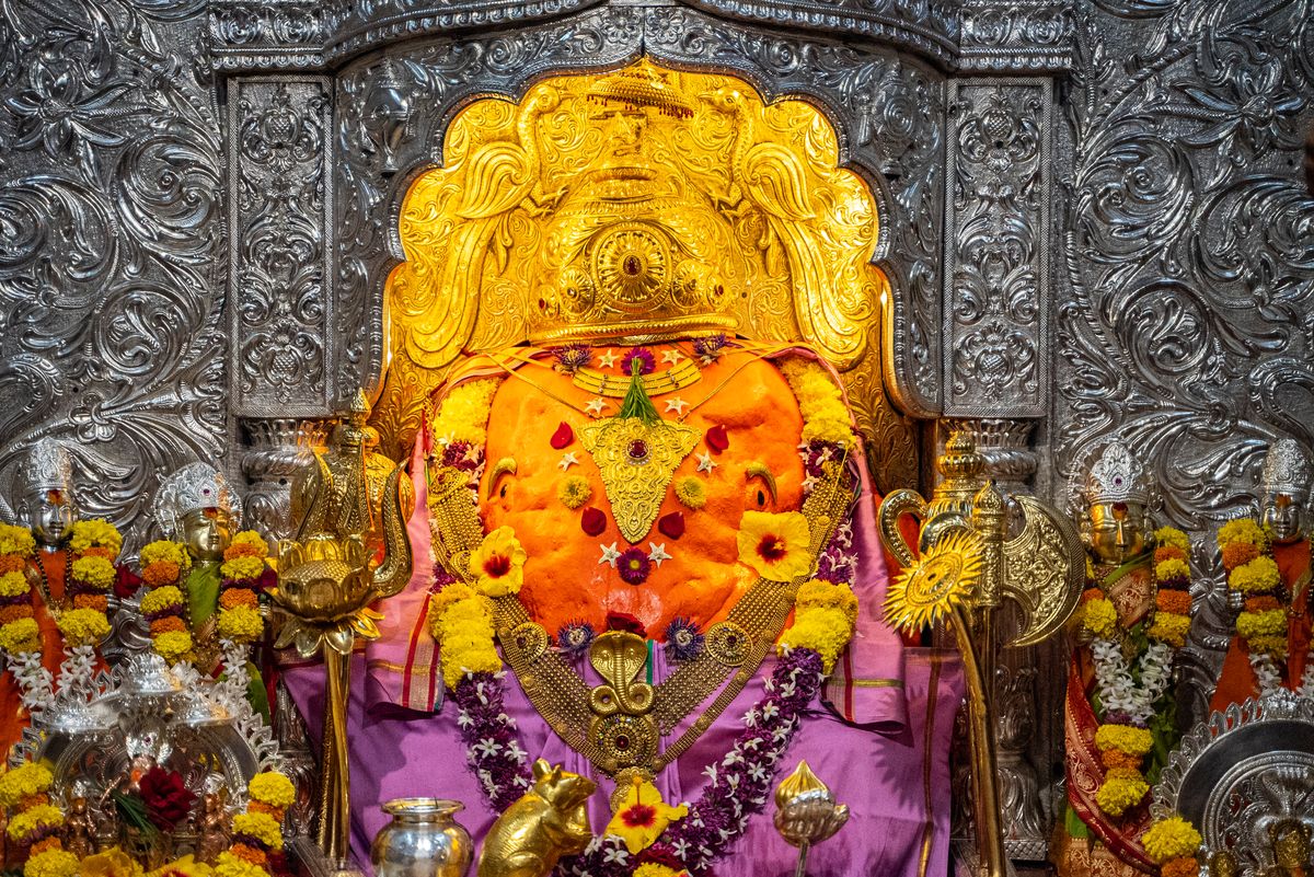 Mahaganapati Temple Located in Ranjangaon village, Pune district.